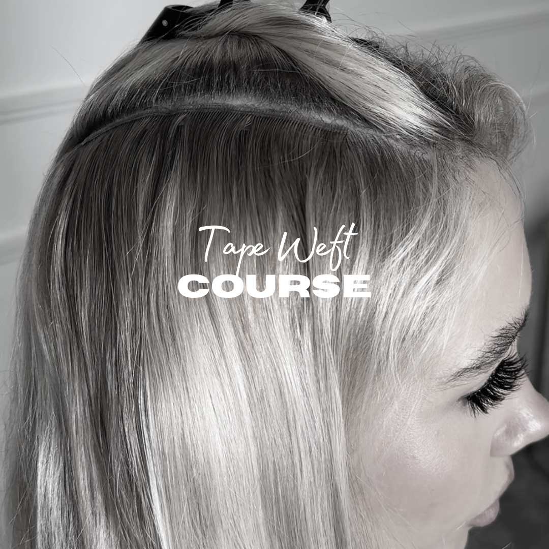 Tape weft online hair extensions training course
