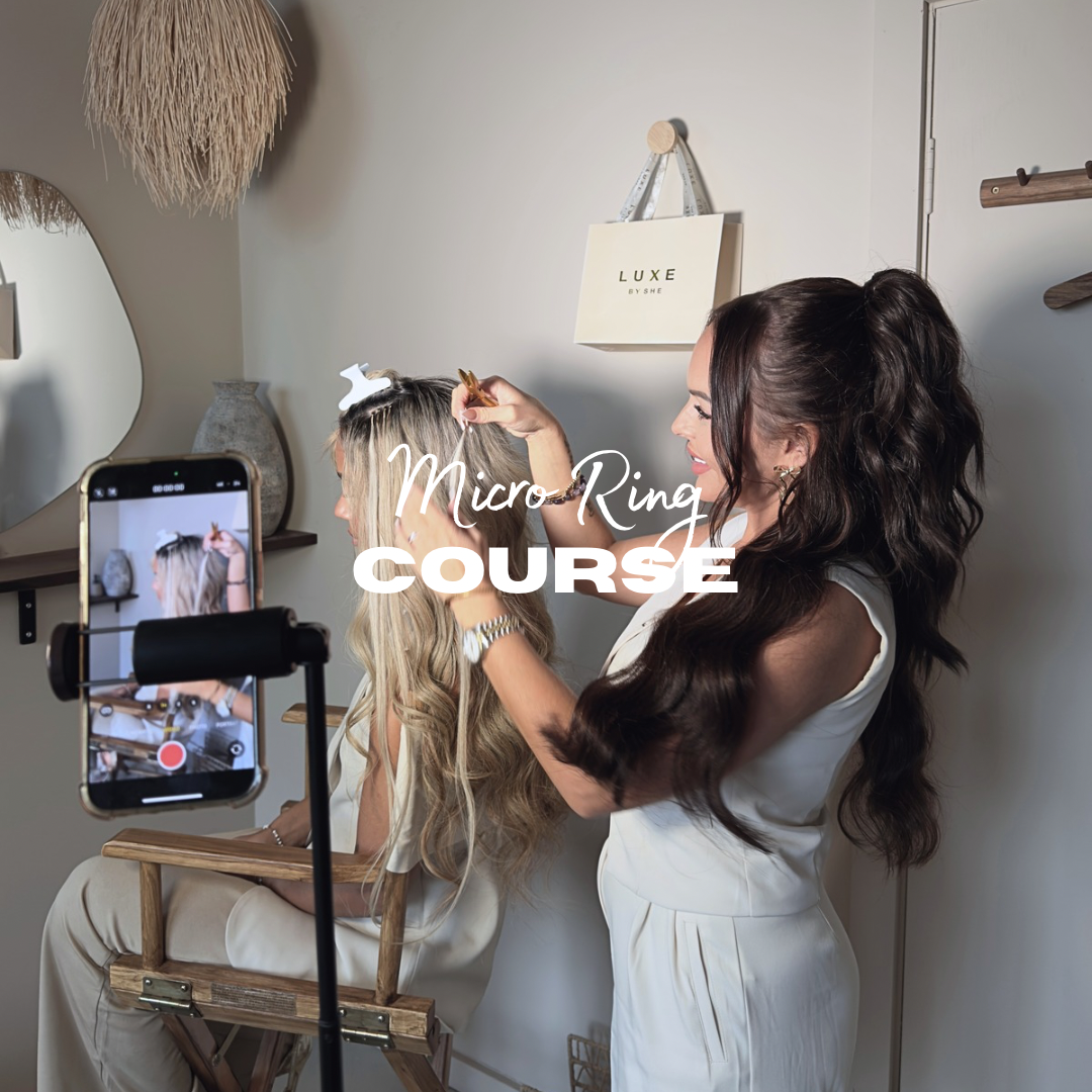 Micro ring hair extensions training course
